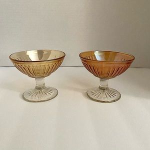 Vintage Marigold Carnival  Sherbet Glass/